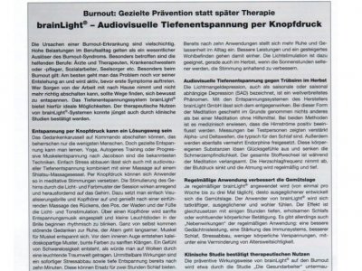 Burnout: Gezielte Prävention statt später Therapie